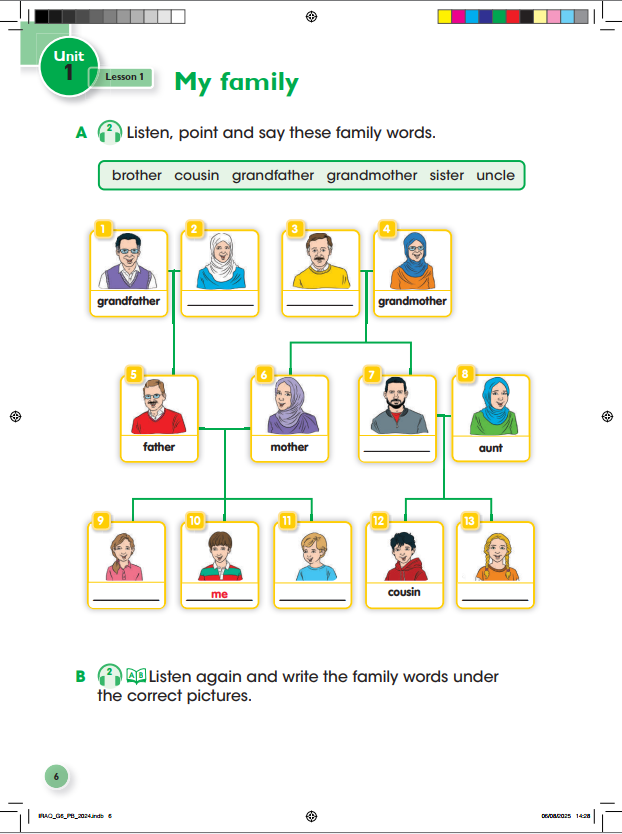 كتاب الانكليزي للصف السادس الابتدائي 2026 PDF