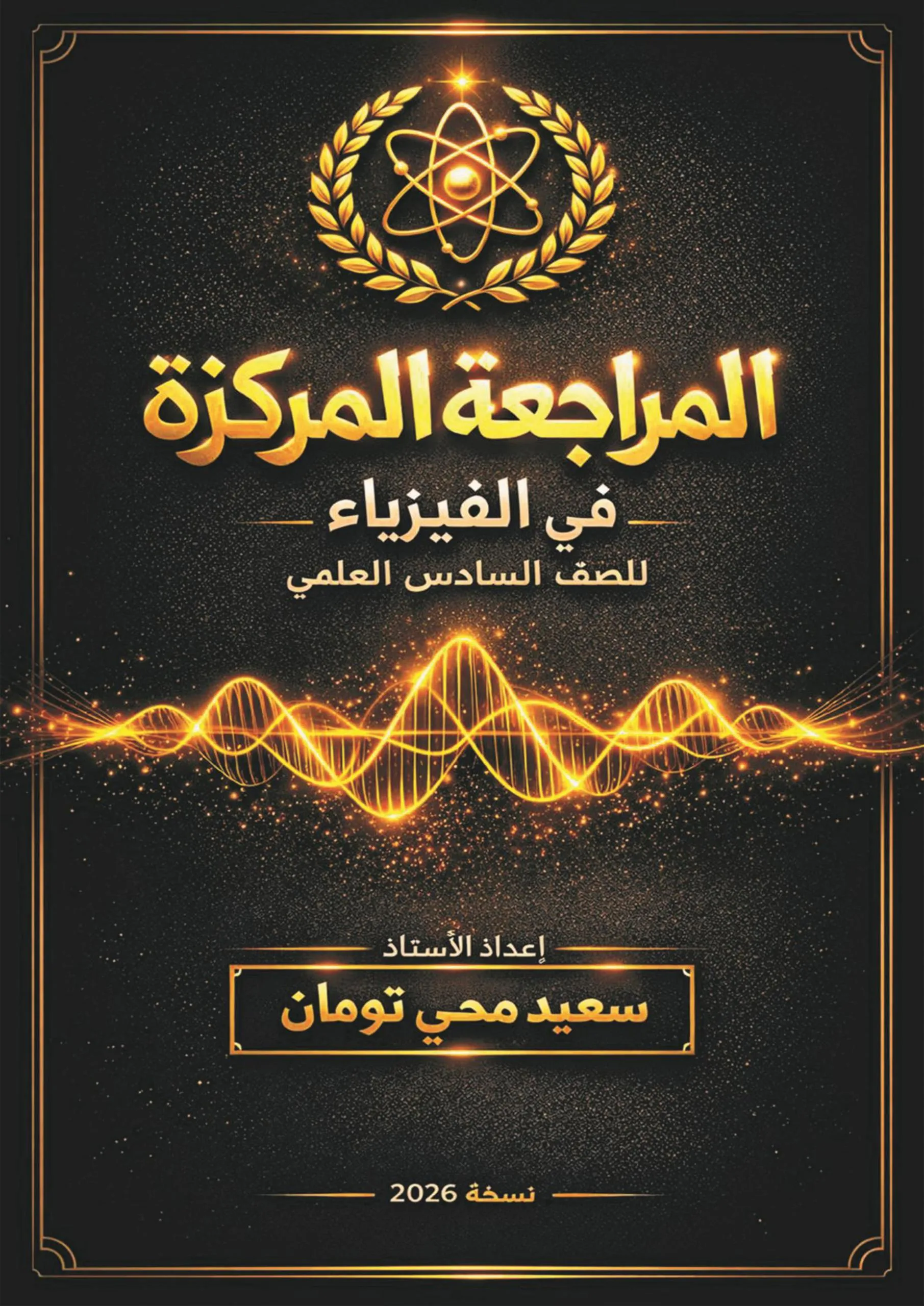 ملزمة مراجعة مركزة فيزياء سعيد محي تومان السادس العلمي 2026 PDF