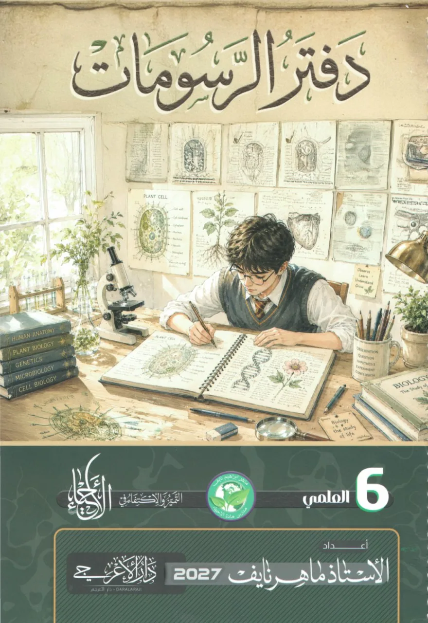 دفتر رسومات الاحياء ماهر نايف السادس العلمي 2027 PDF